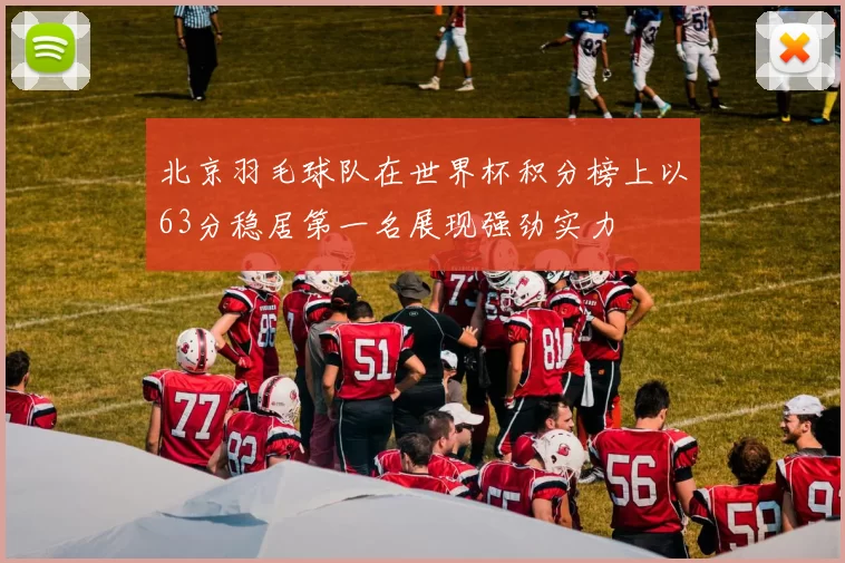 北京羽毛球队在世界杯积分榜上以63分稳居第一名展现强劲实力